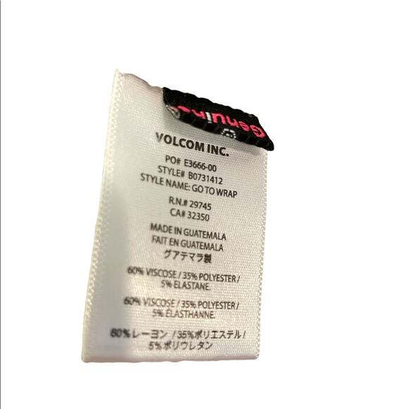 Volcom small grey Go To Wrap open front sweater - Picture 3 of 5